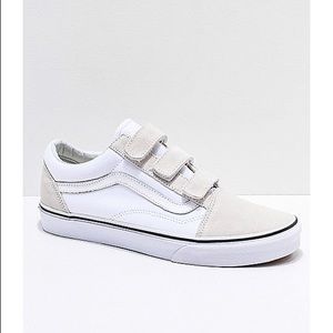 Vans Old Skool V True White Skate Shoes